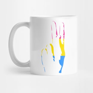 pans pride peace sign Mug